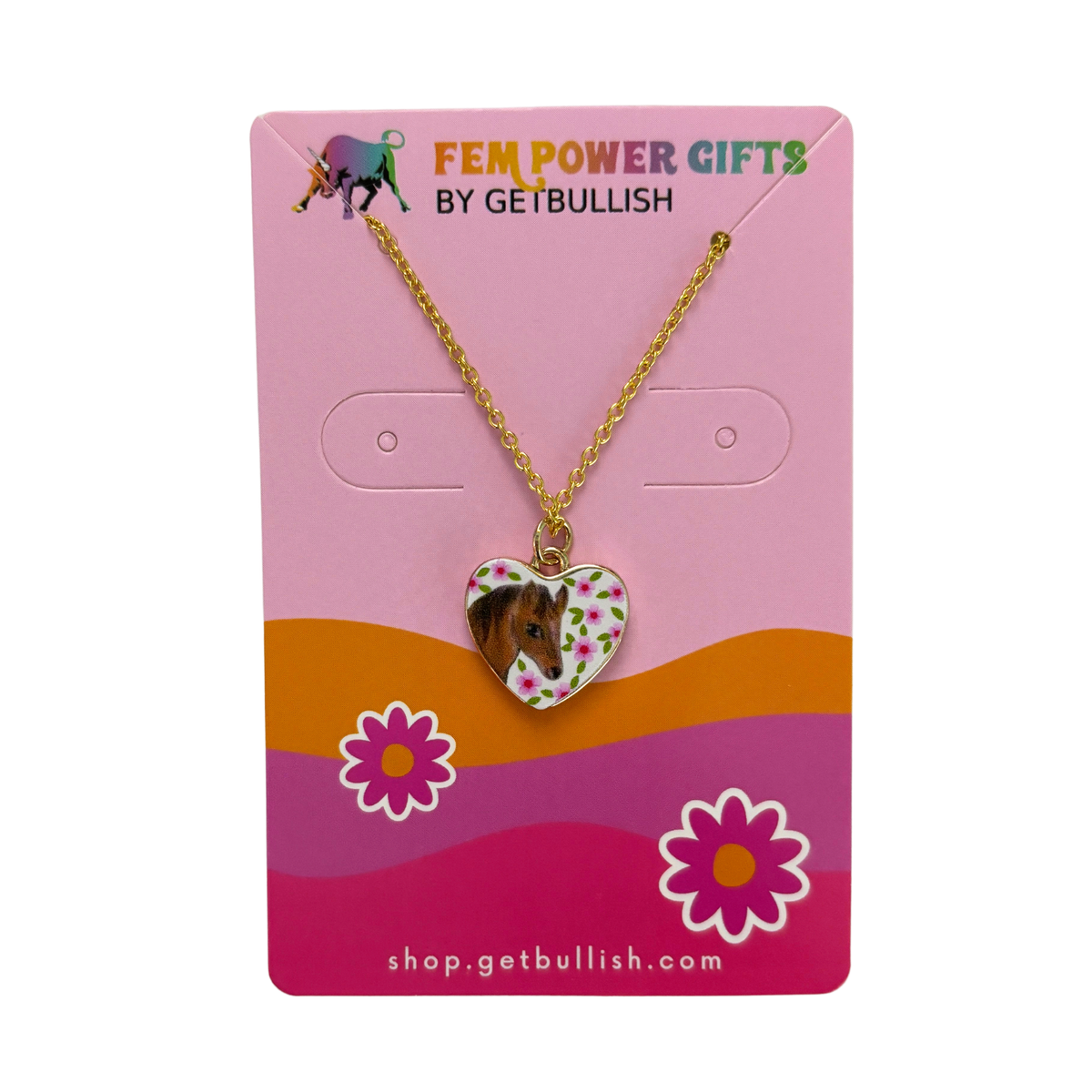 Hand Painted Charm Necklace | Paper & Quartz-Paper & Quartz-The Bullish Store