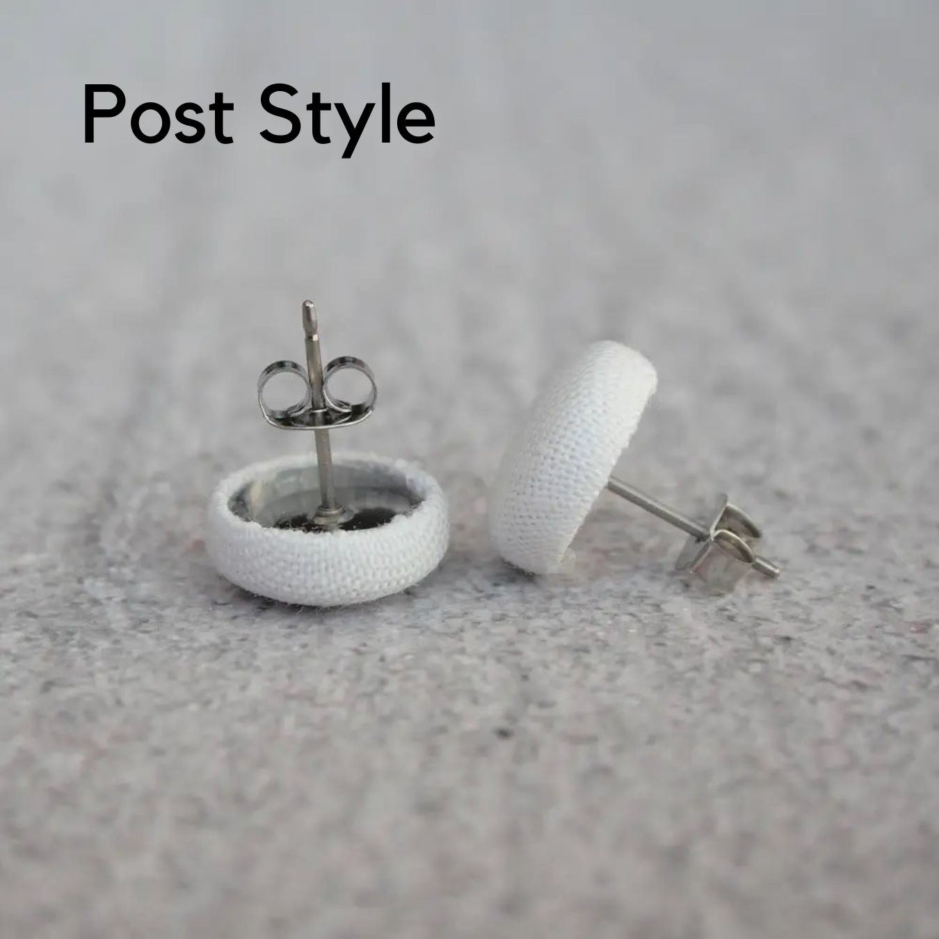 Monstera Fabric Button Earrings | Handmade in the US