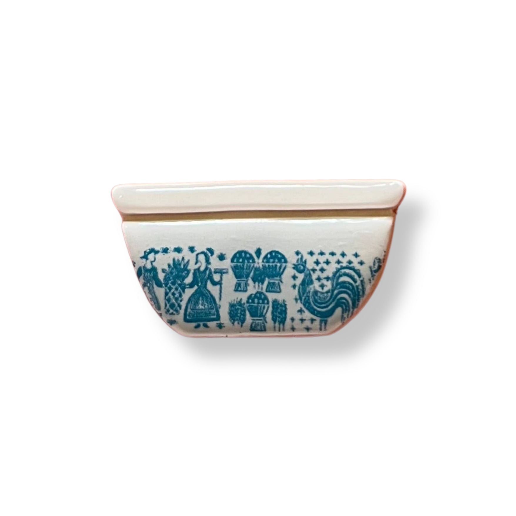 Handmade Pyrex Dish Tiny Magnets in Styles | Historic Prints on Polymer Clay