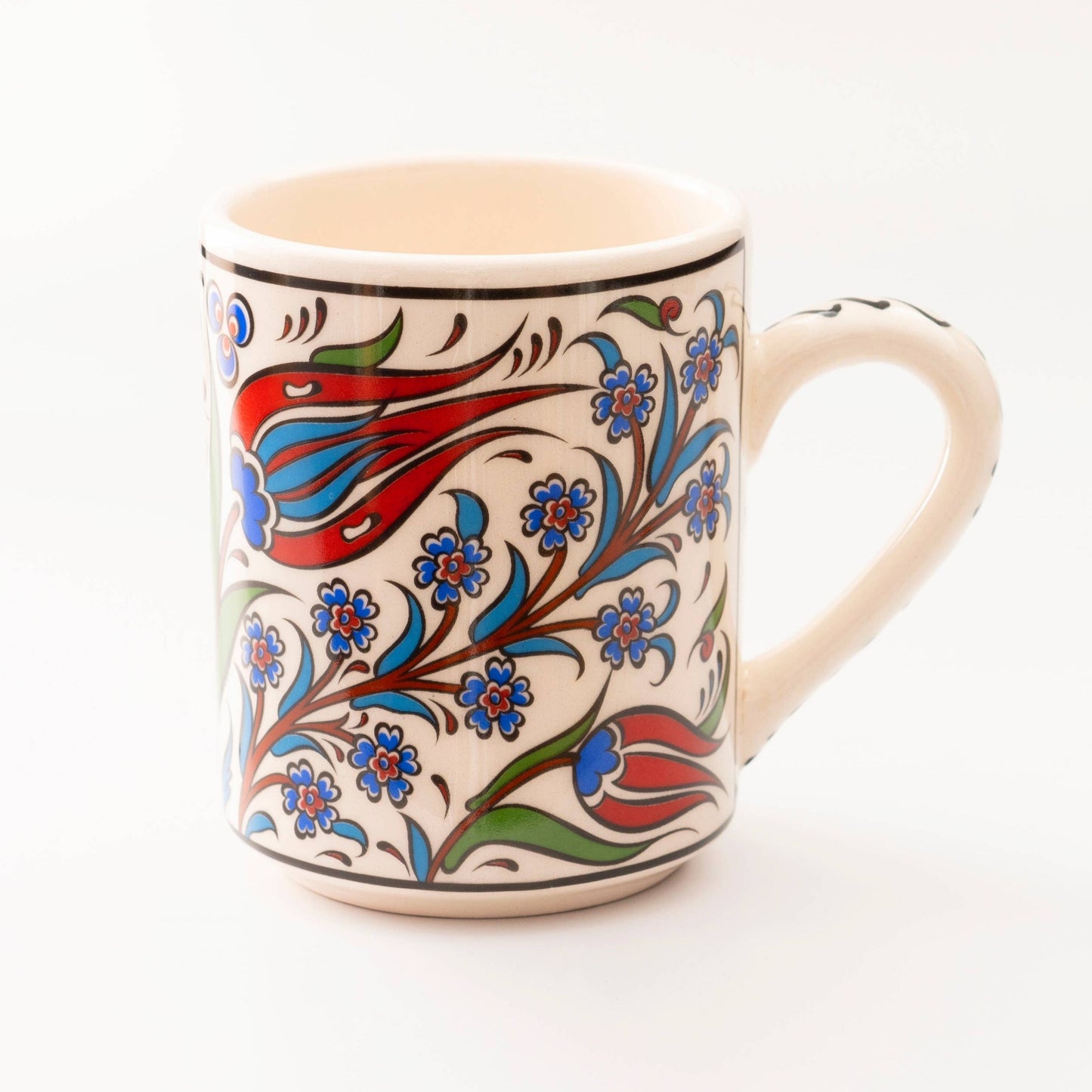 Handmade in Türkiye Ceramic Botanical Mugs - 9 Styles, Mix and Match