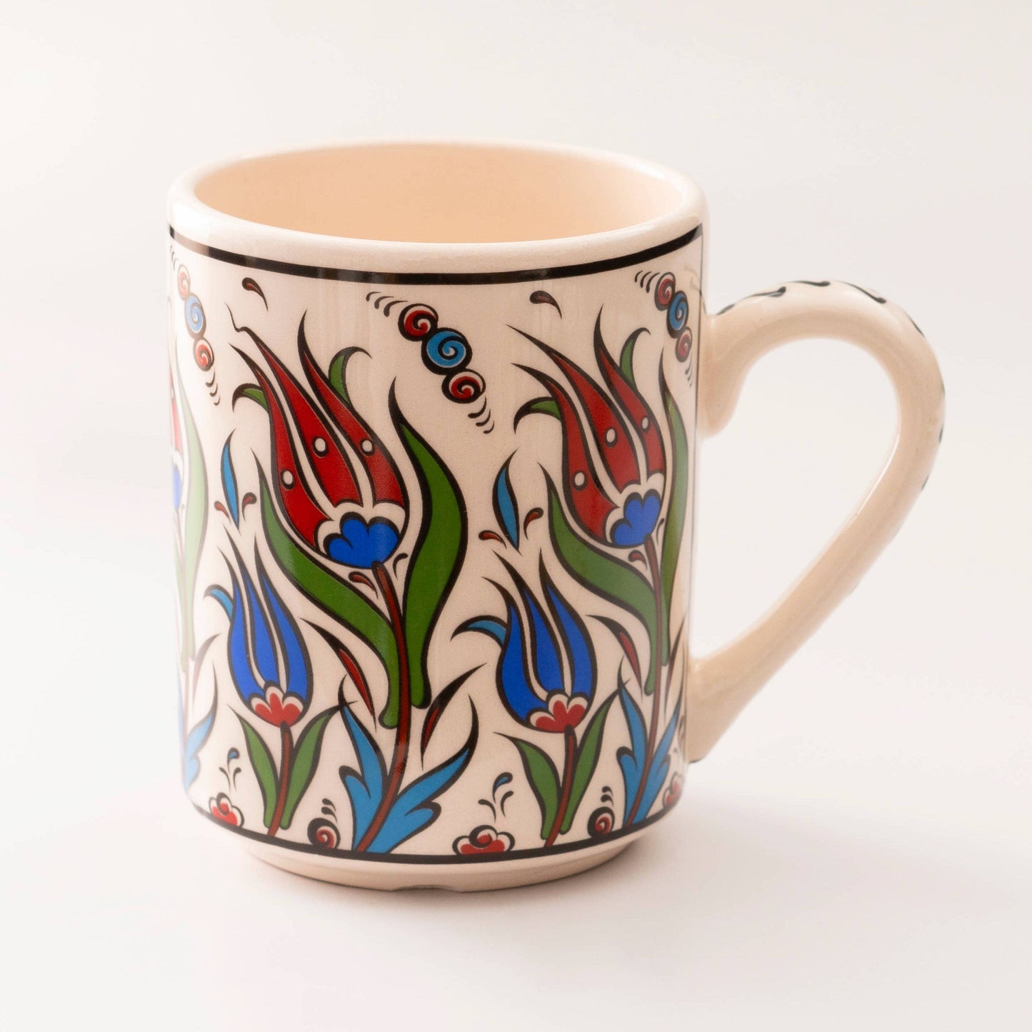 Handmade in Türkiye Ceramic Botanical Mugs - 9 Styles, Mix and Match