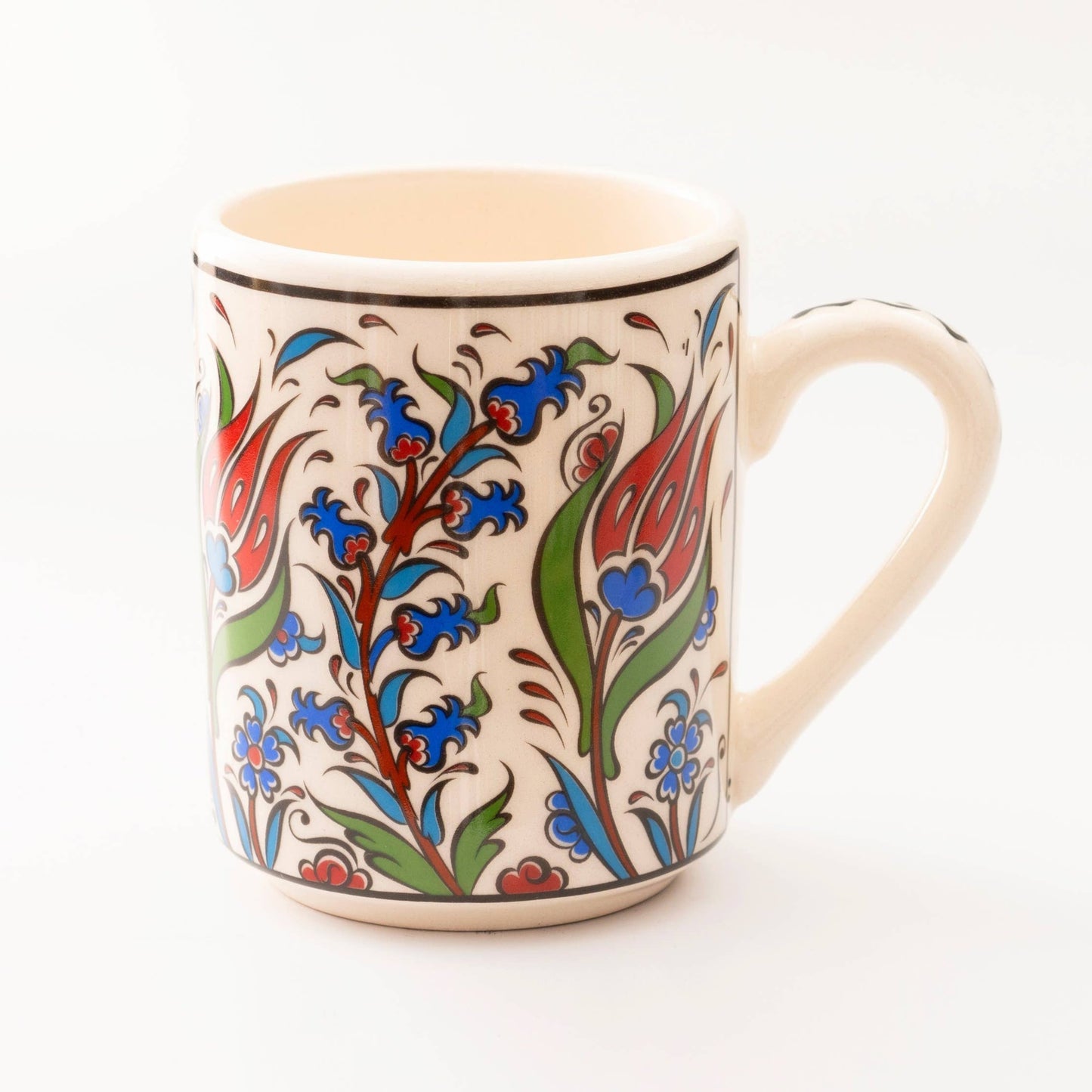 Handmade in Türkiye Ceramic Botanical Mugs - 9 Styles, Mix and Match