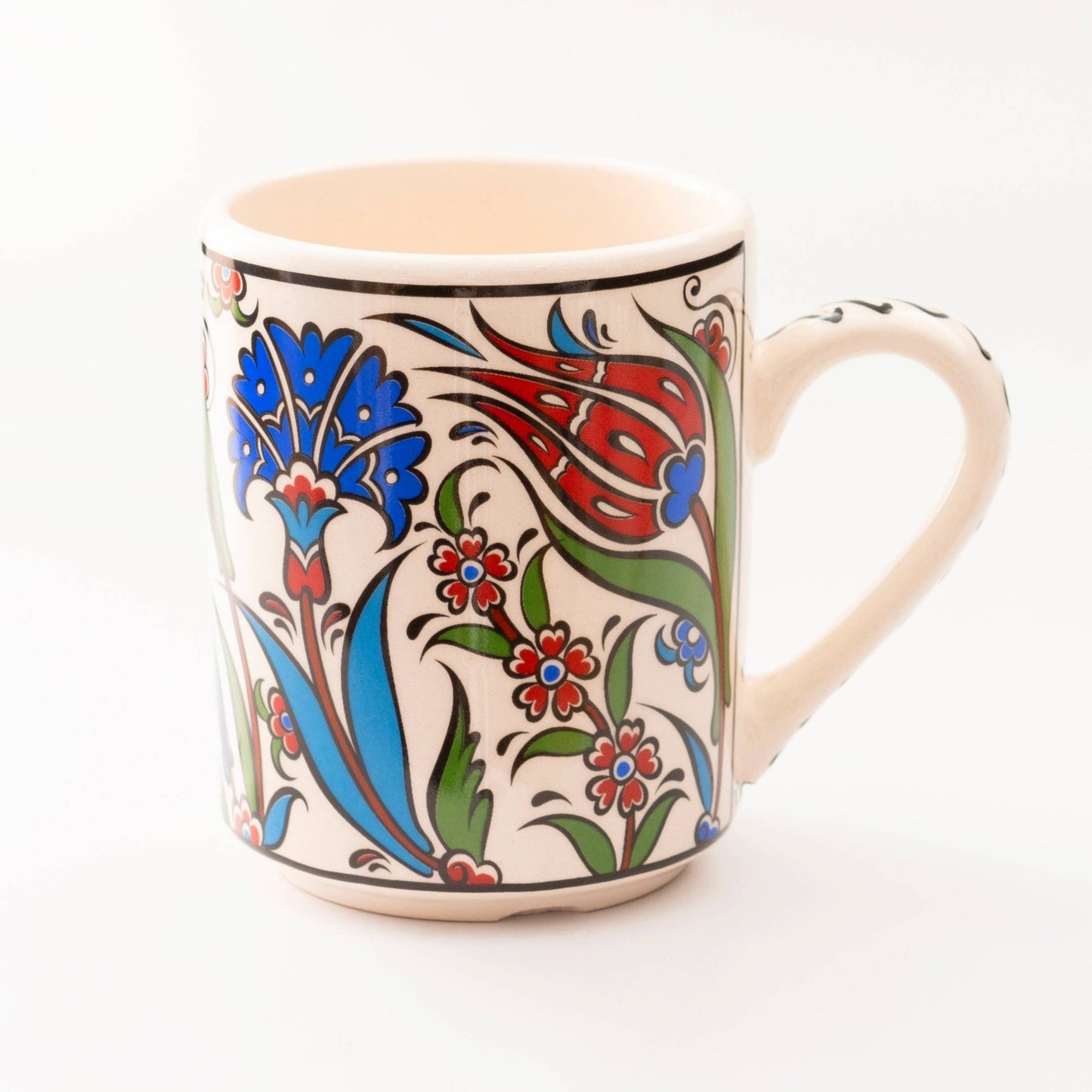 Handmade in Türkiye Ceramic Botanical Mugs - 9 Styles, Mix and Match