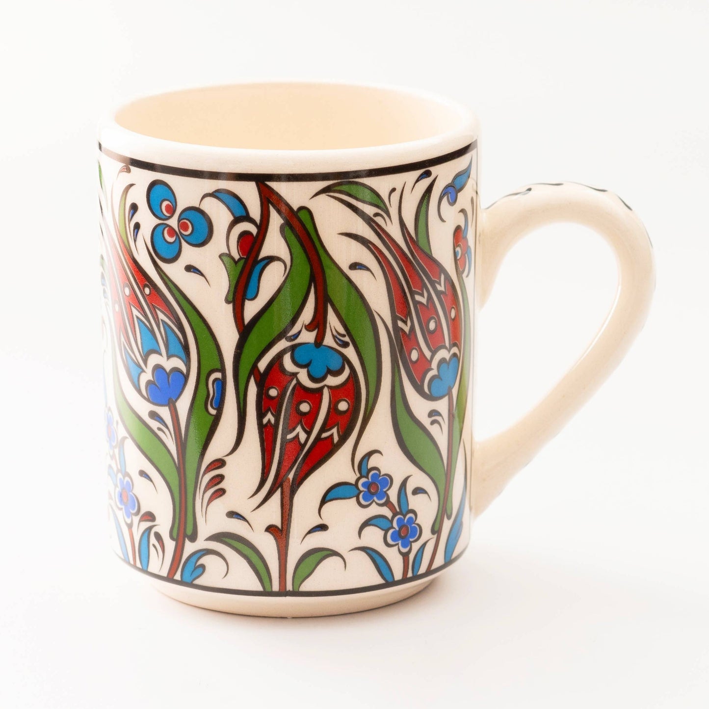 Handmade in Türkiye Ceramic Botanical Mugs - 9 Styles, Mix and Match