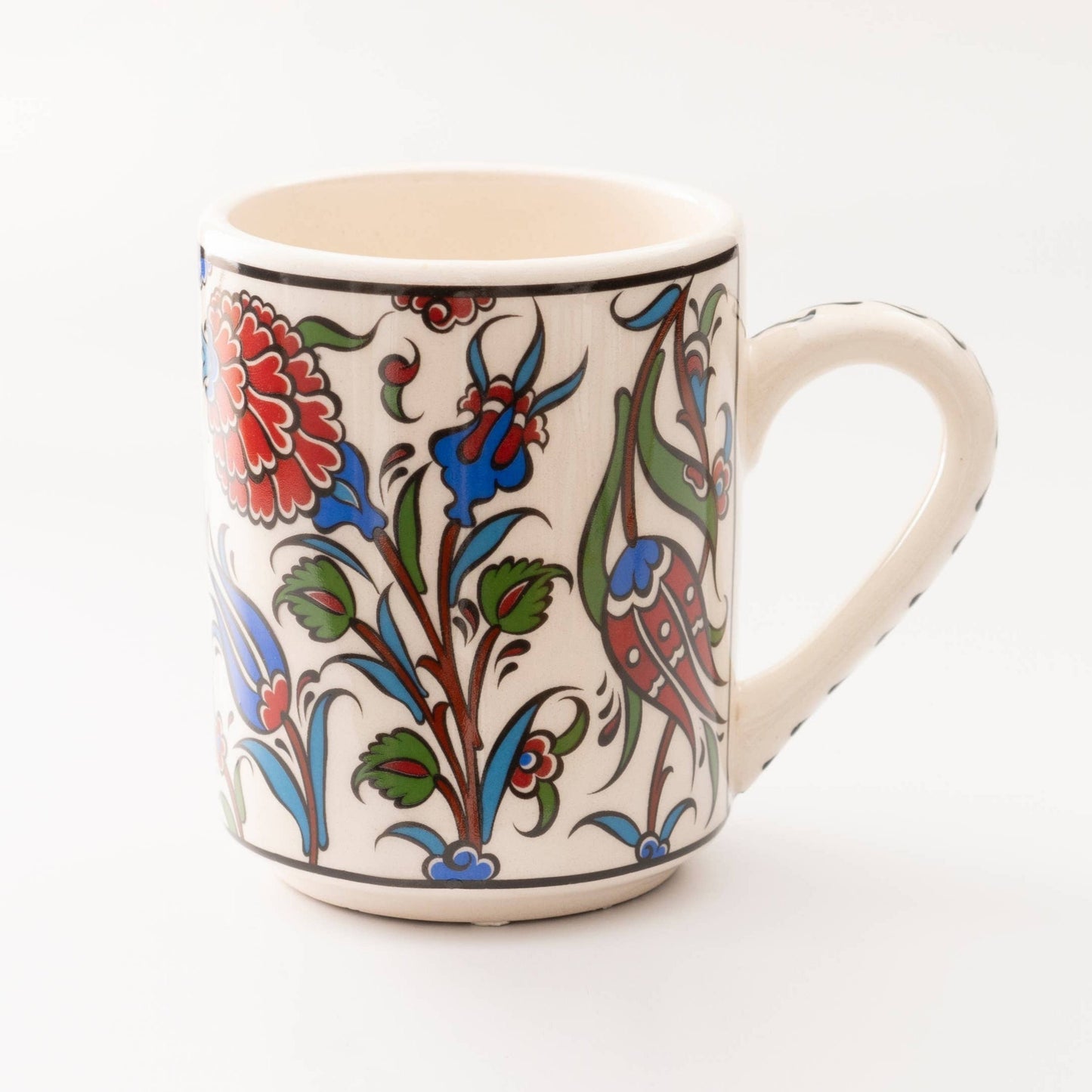 Handmade in Türkiye Ceramic Botanical Mugs - 9 Styles, Mix and Match