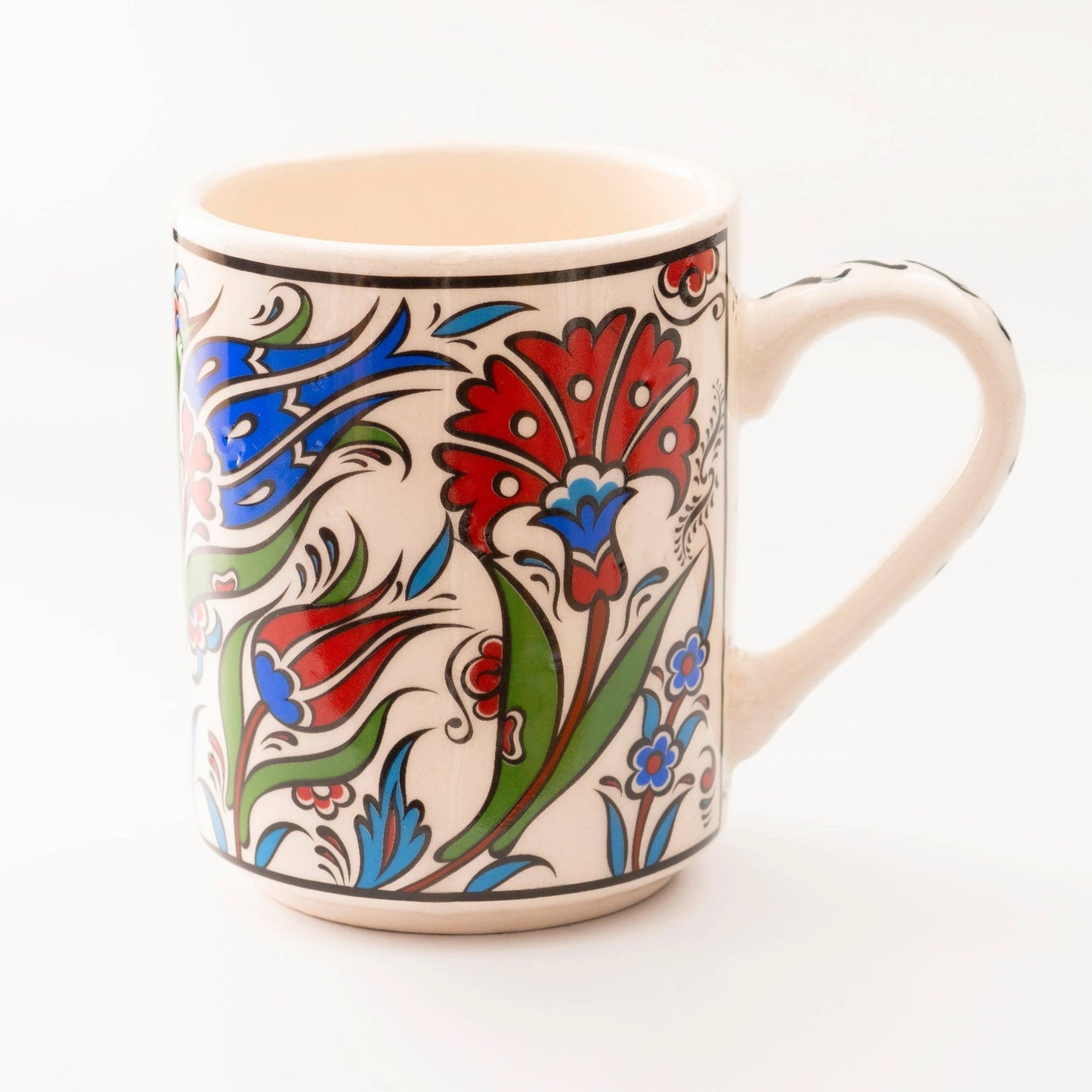 Handmade in Türkiye Ceramic Botanical Mugs - 9 Styles, Mix and Match