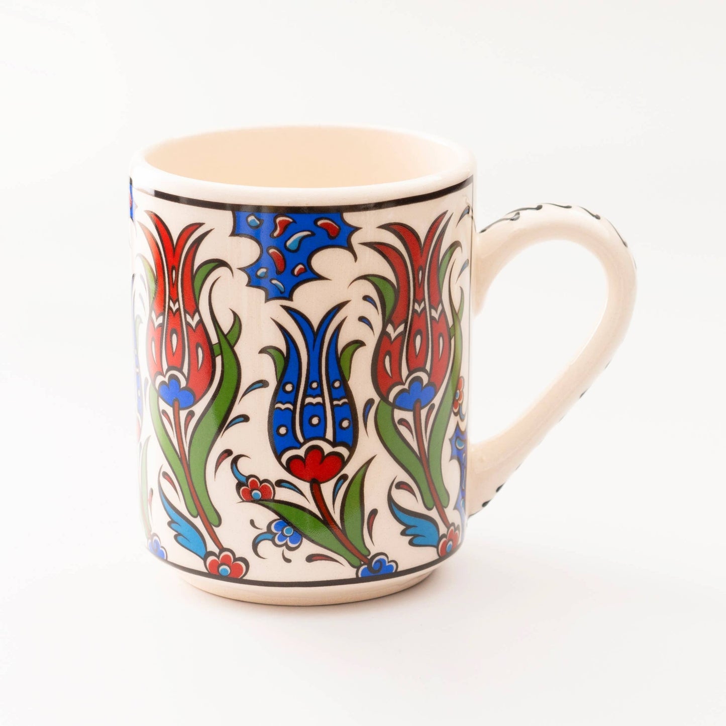 Handmade in Türkiye Ceramic Botanical Mugs - 9 Styles, Mix and Match