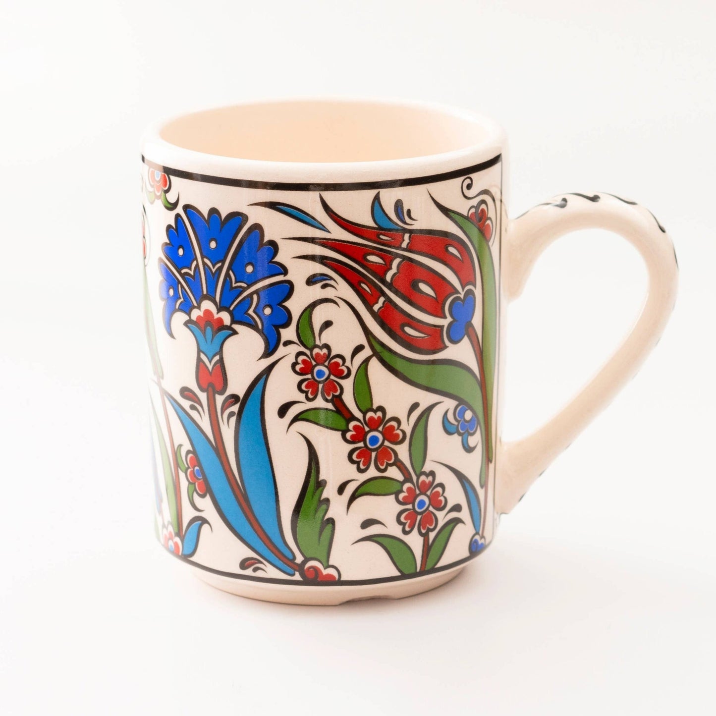 Handmade in Türkiye Ceramic Botanical Mugs - 9 Styles, Mix and Match