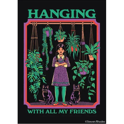 Hanging With My Friends Refrigerator Magnet | 2" x 3"