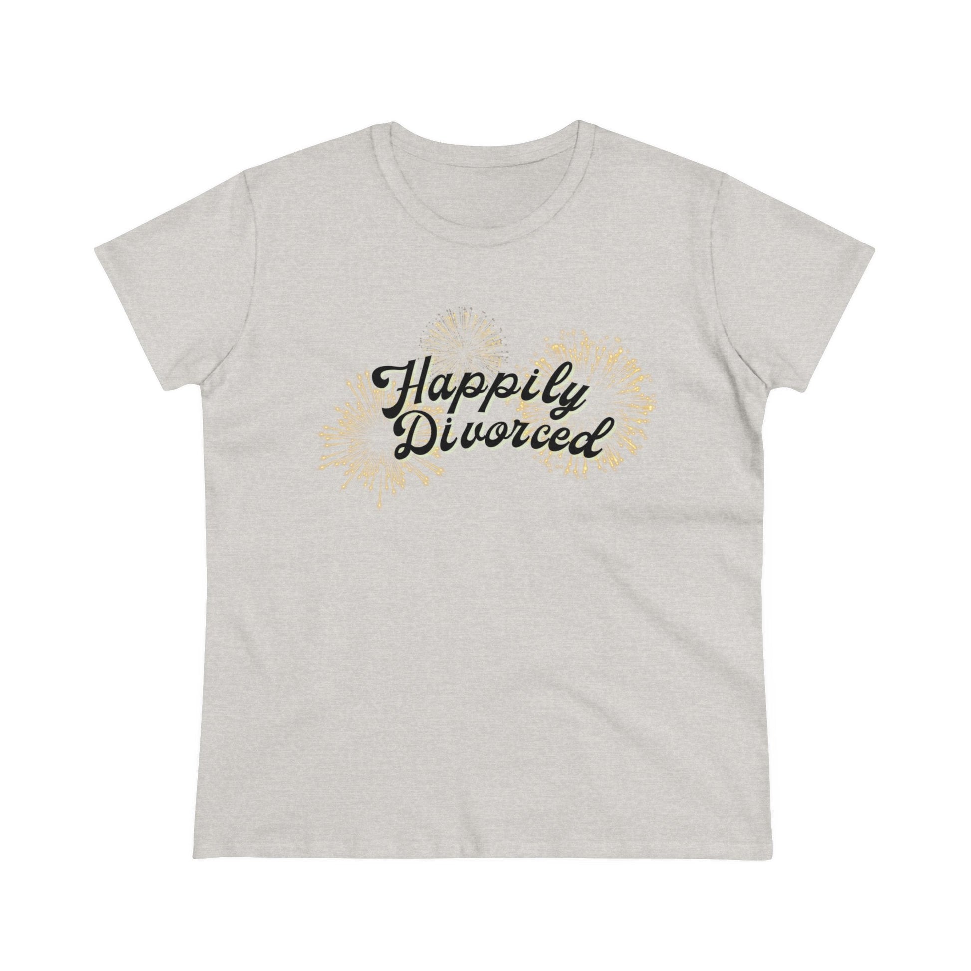 Happily Divorced Women's Midweight Cotton Tee
