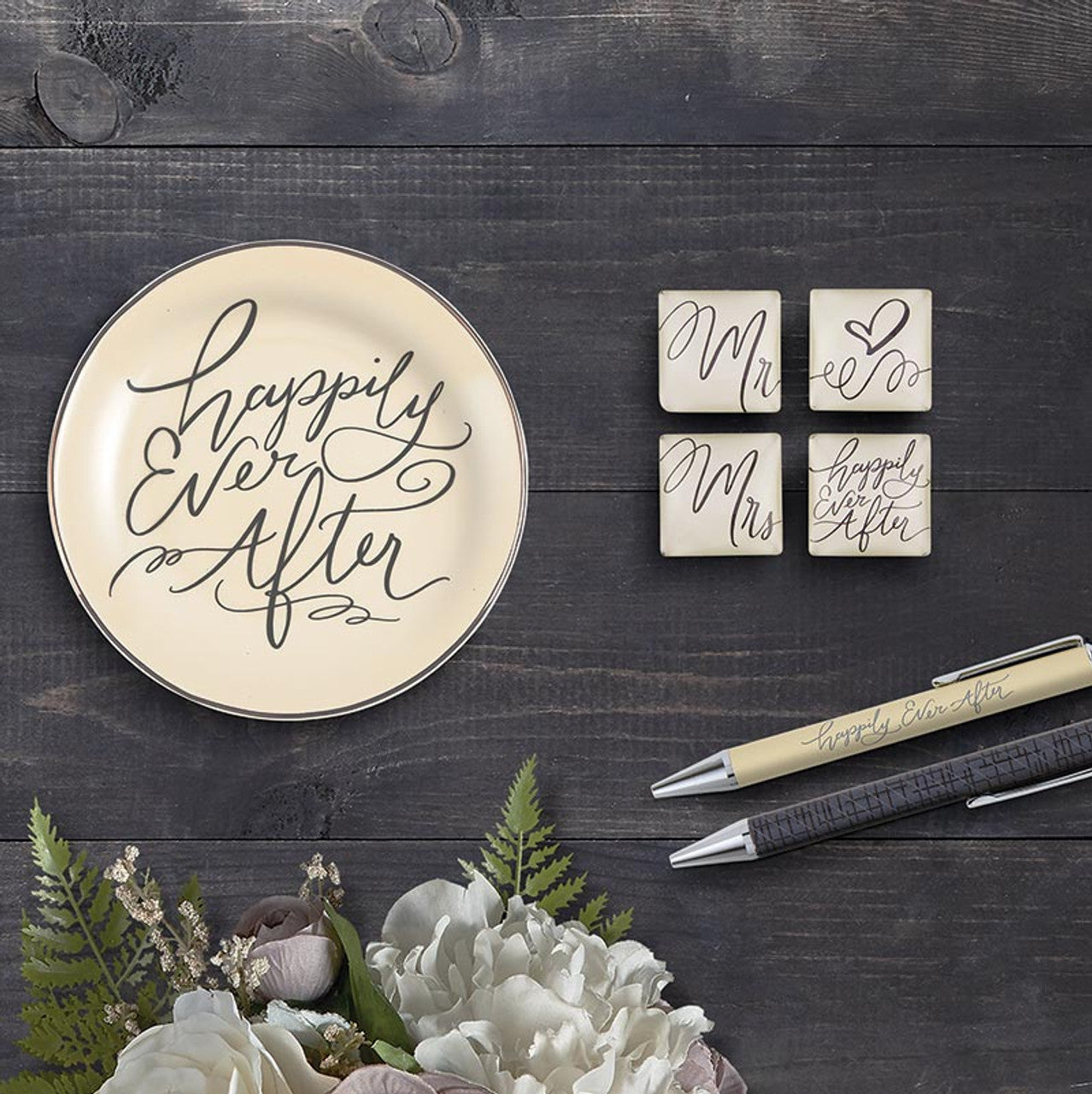 Happily Every After Pen Set | Giftable Wedding Pens in Box | Refillable