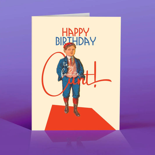 Happy Birthday To My Favorite (c)Aunt Greeting Card