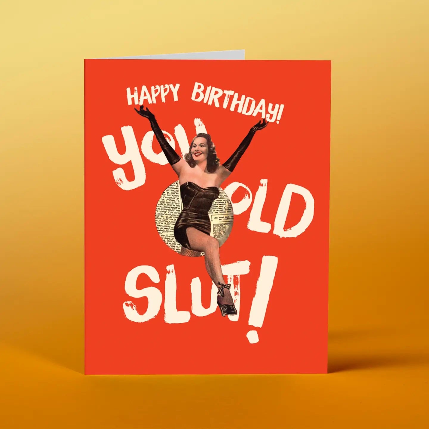 Happy Birthday You Old Slut Greeting Card
