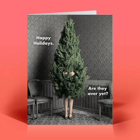 Happy Holidays, Are They Over Yet? Funny Christmas Card
