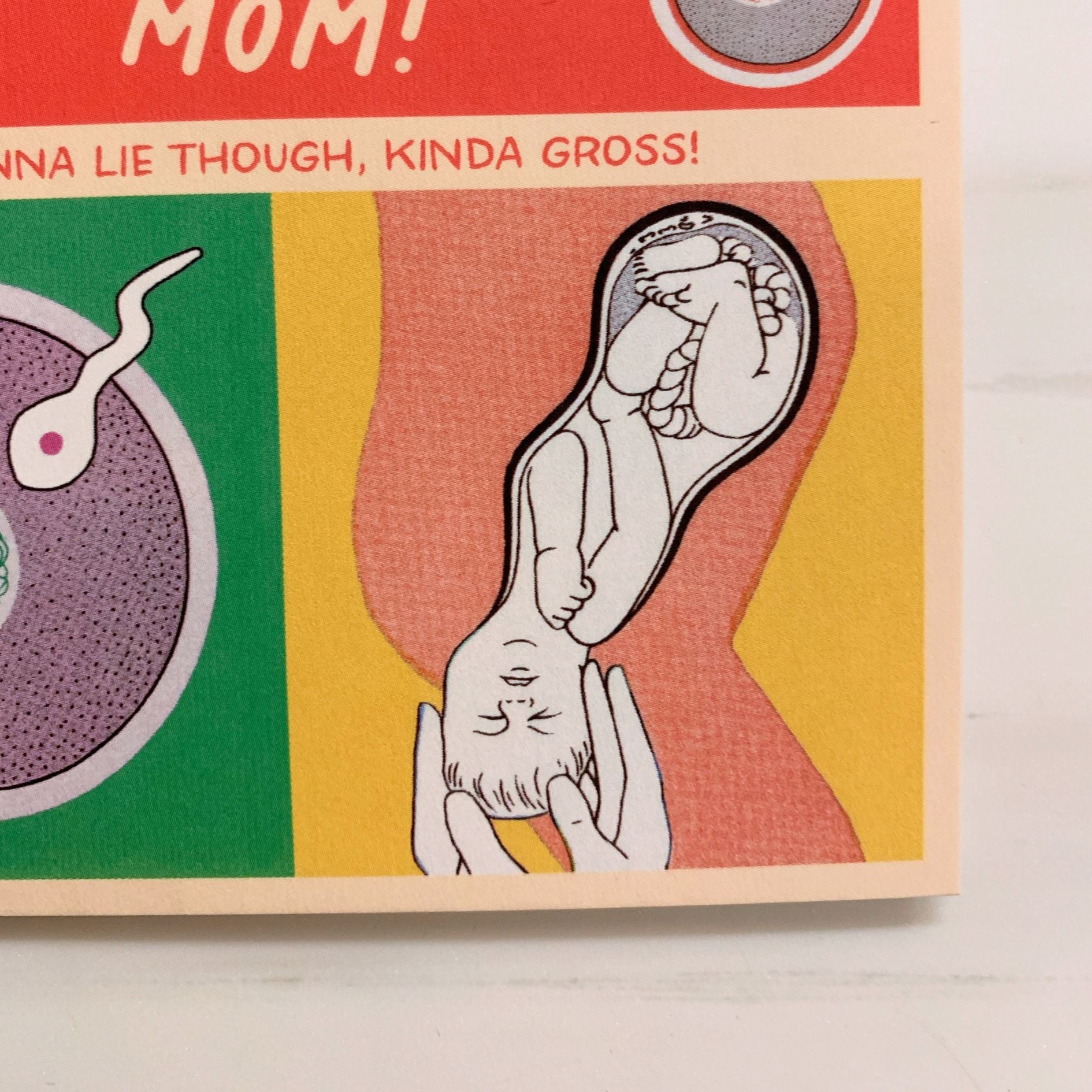 Happy Mother's Day Thanks Mom Kinda Gross Medical Diagram Greeting Card