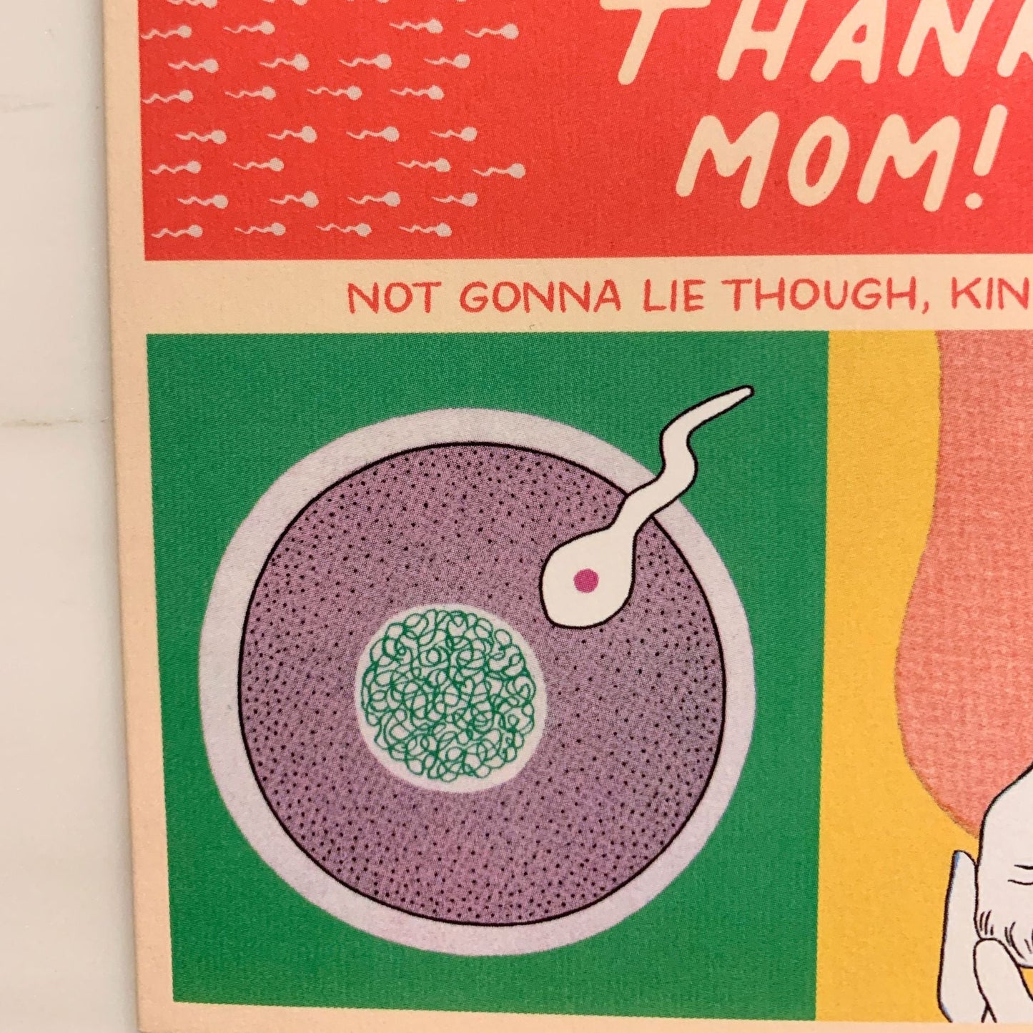 Happy Mother's Day Thanks Mom Kinda Gross Medical Diagram Greeting Card