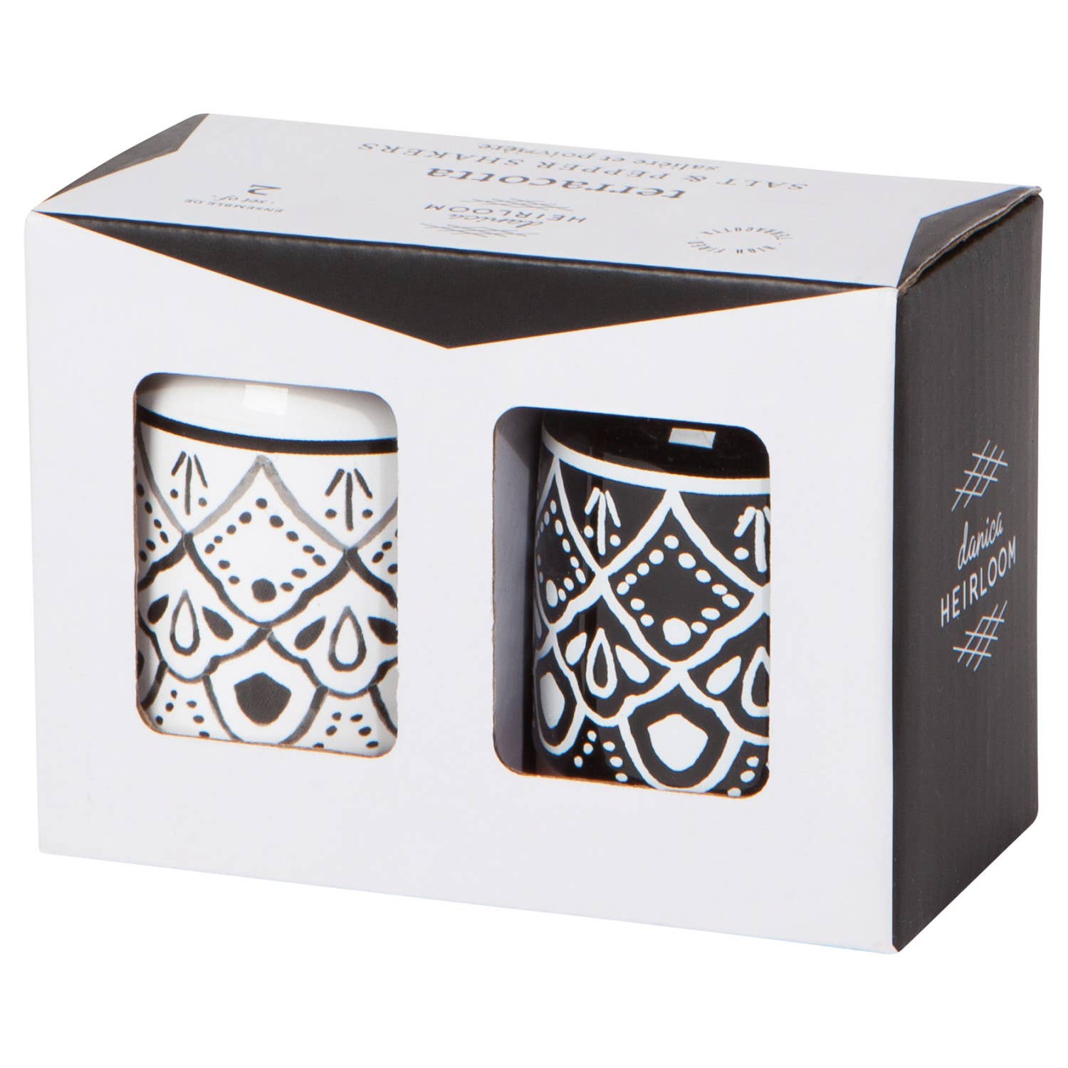 Harmony Terracotta Salt & Pepper Shakers Set | Seasoning Dispensers Condiments Container