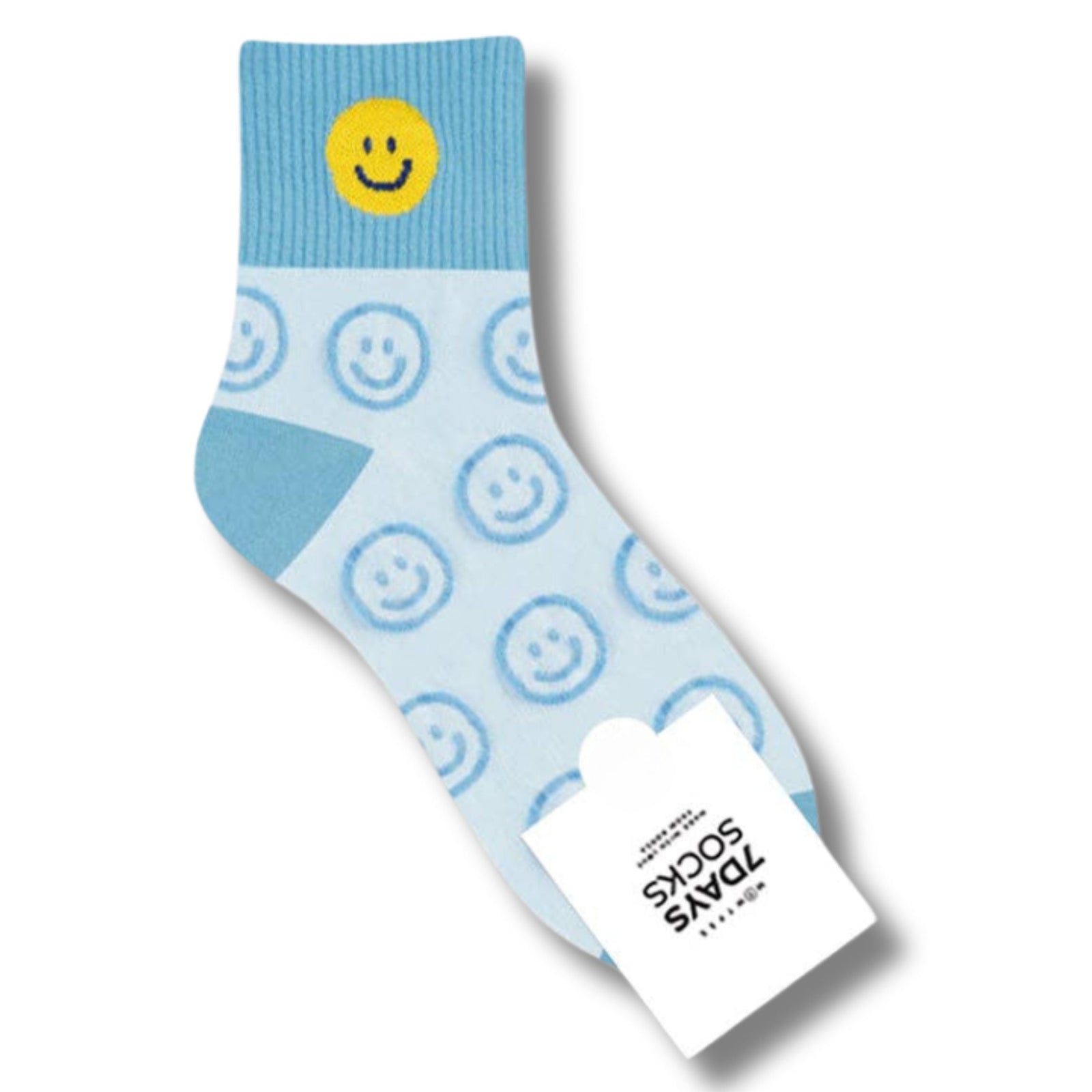 Heart or Smiley Women's Crew Drawing Pattern Socks [Size 5-10]