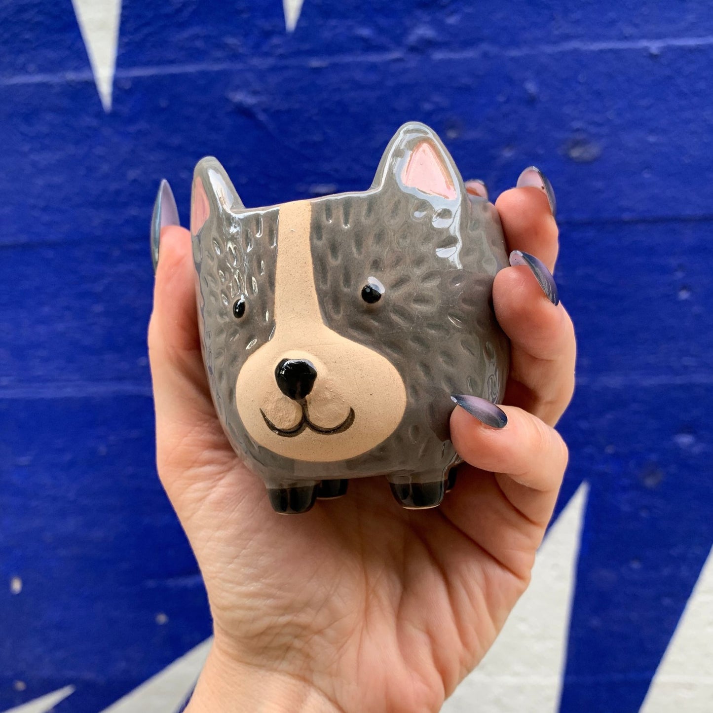 Hedgehog Pot | Decorative Ceramic Planter | 3.25" Tall