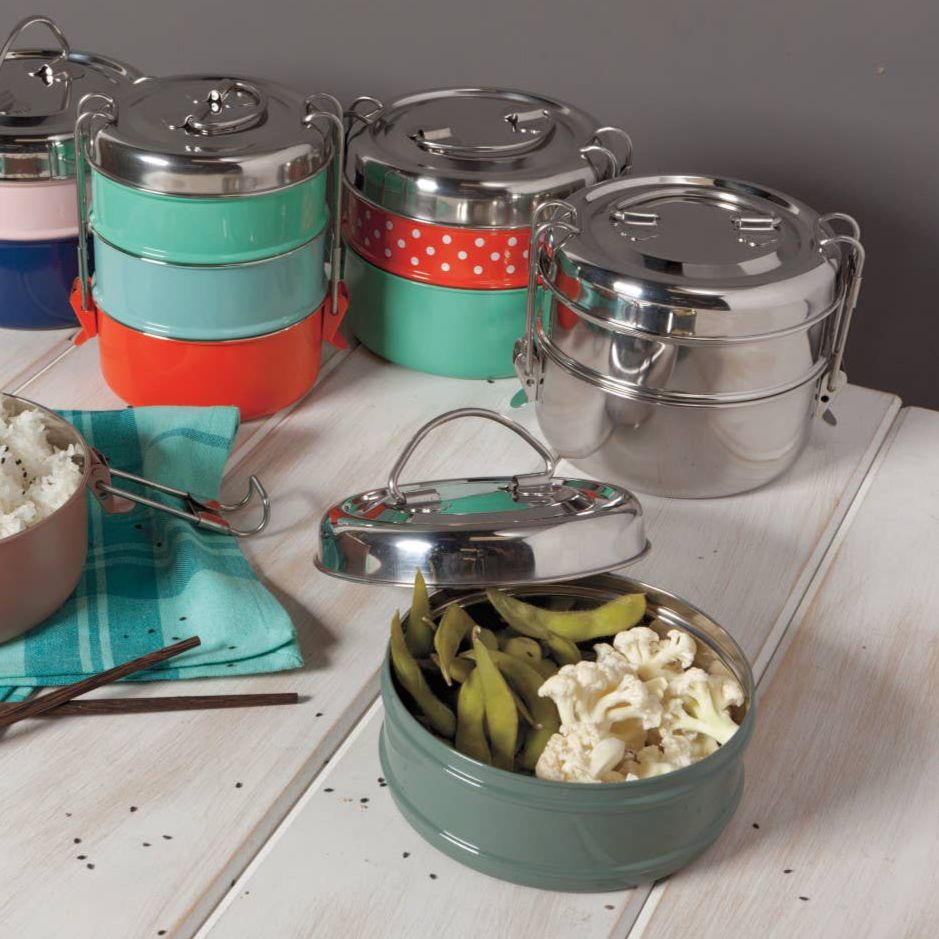 Heirloom Splendor 2 Tier Tiffin | Stainless Steel Stack Lunch Box Meal Container