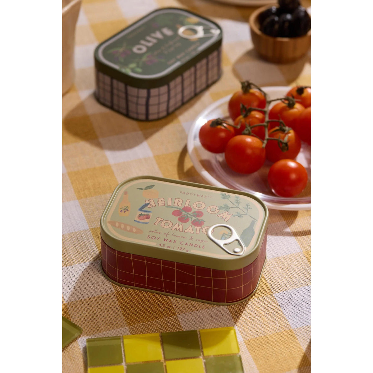 Heirloom Tomato Bistro Tin Candle - fragrance