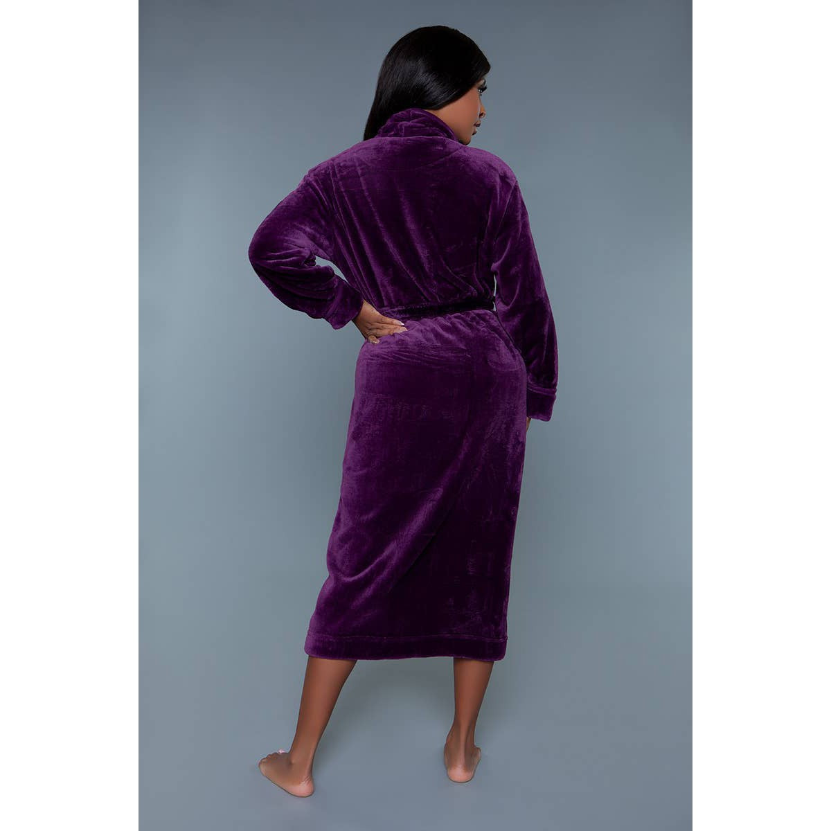 Helena Plush Robe in Purple | GIftable Luxurious Ultra Soft [Available in S/M - L/XL]