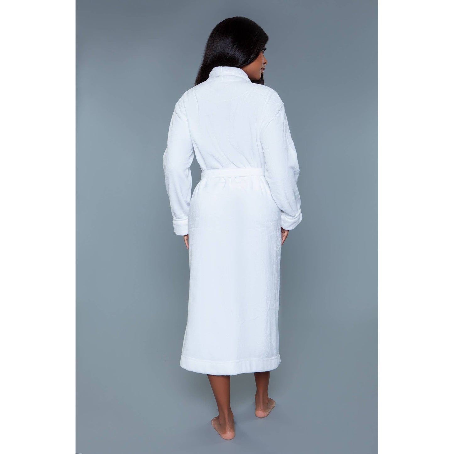 Helena Plush Robe in White | GIftable Luxurious Ultra Soft [Size L/XL Only]