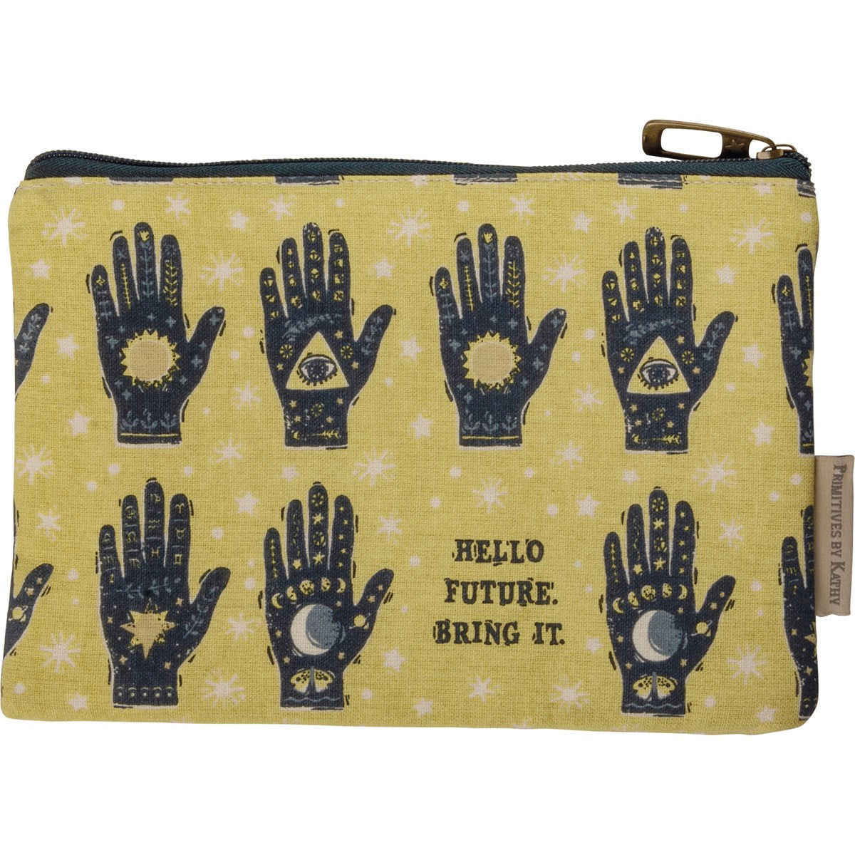 Hello Future Bring It Zipper Pouch | Mystical Pencil Case Organizer | 9.75" x 6.50" | Gift for Her