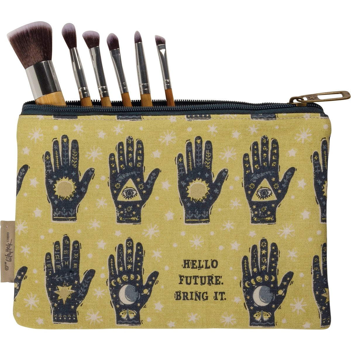 Hello Future Bring It Zipper Pouch | Mystical Pencil Case Organizer | 9.75" x 6.50" | Gift for Her