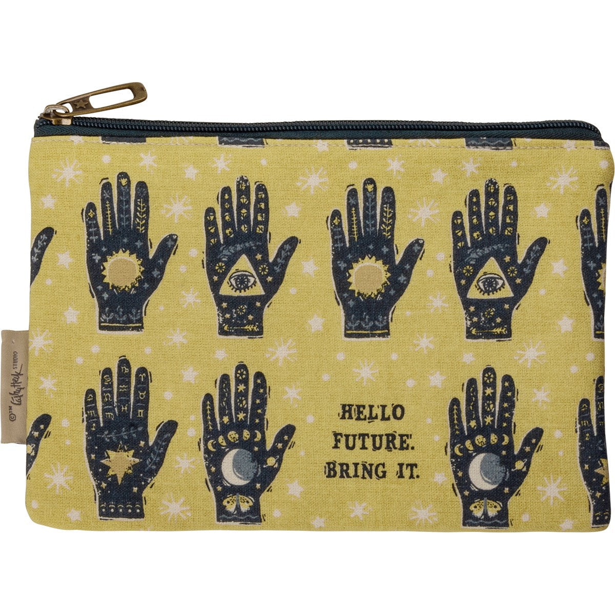 Hello Future Bring It Zipper Pouch | Mystical Pencil Case Organizer | 9.75" x 6.50" | Gift for Her