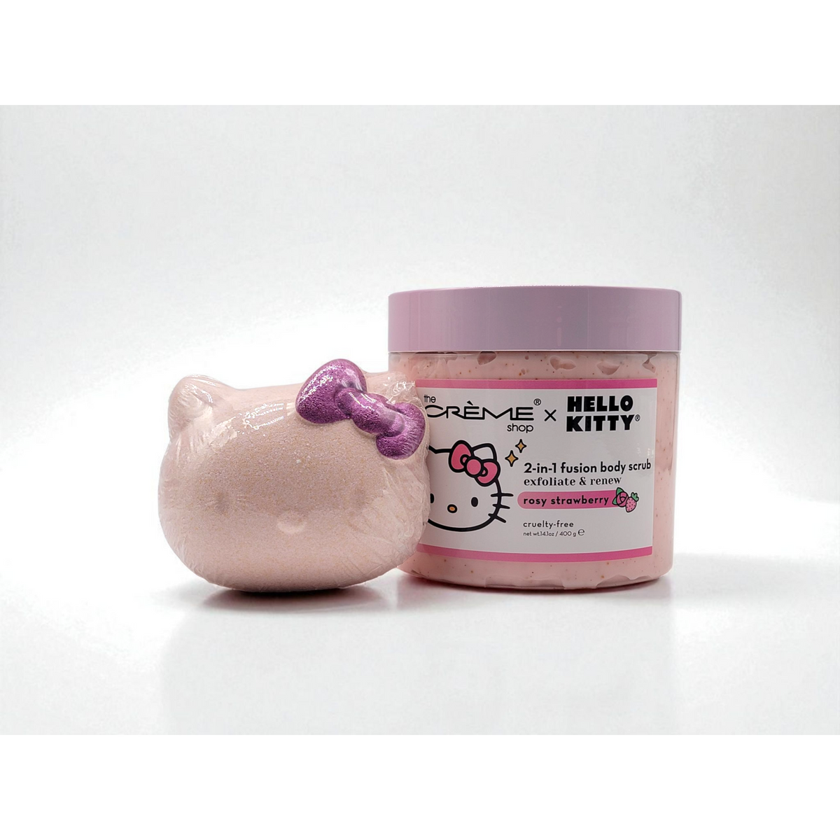 Hello Kitty Bath Bomb & Scrub Spa Gift Set | Rosy Strawberry-Crover-The Bullish Store