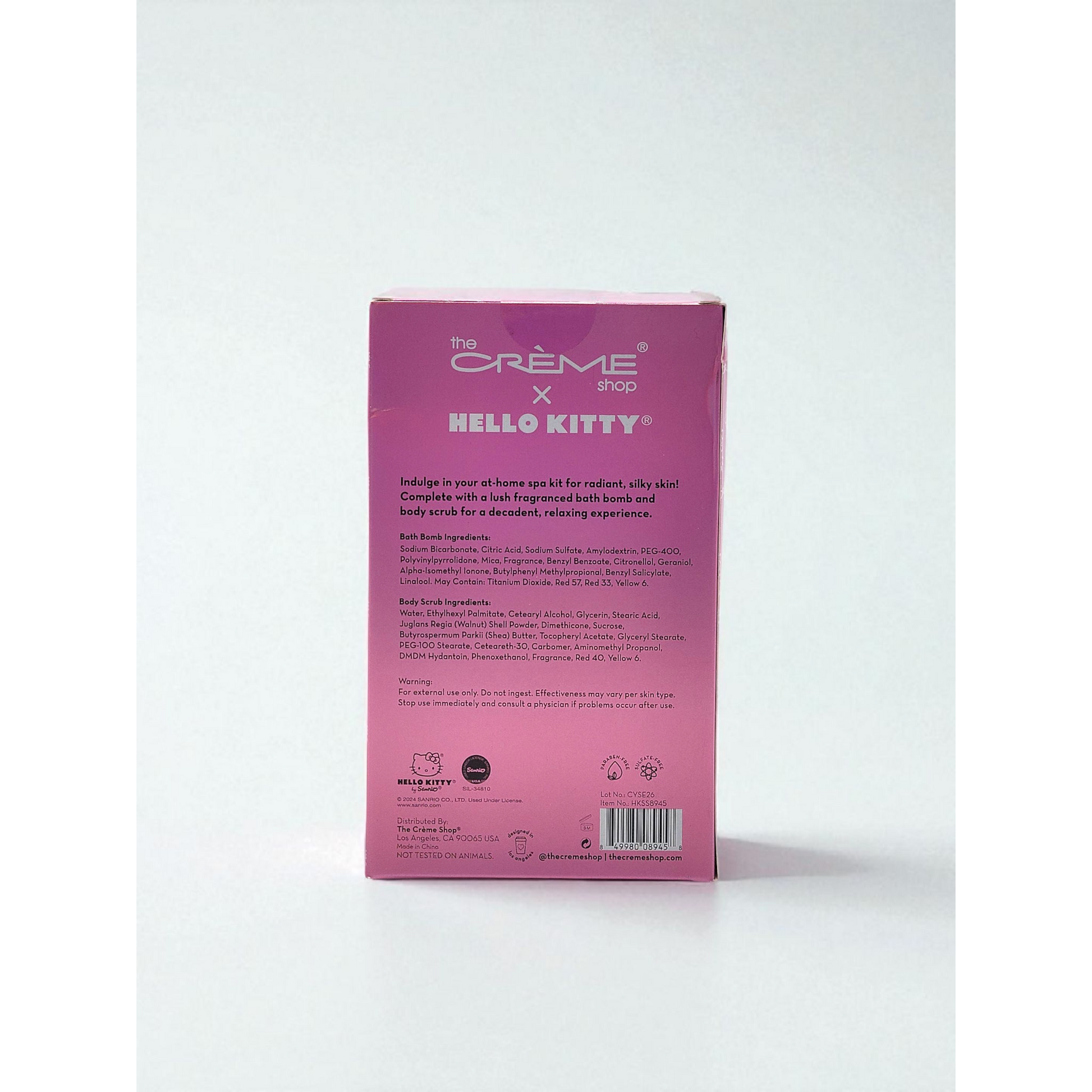 Hello Kitty Bath Bomb & Scrub Spa Gift Set | Rosy Strawberry-Crover-The Bullish Store
