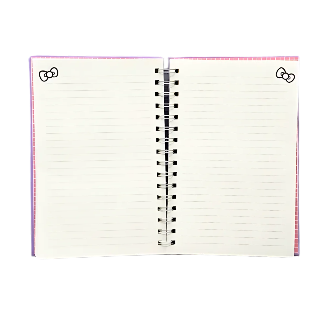 Hello Kitty Science Rules Medium Spiral Notebook | Hardcover Wire-o Bound Journal | 160Lined Pages