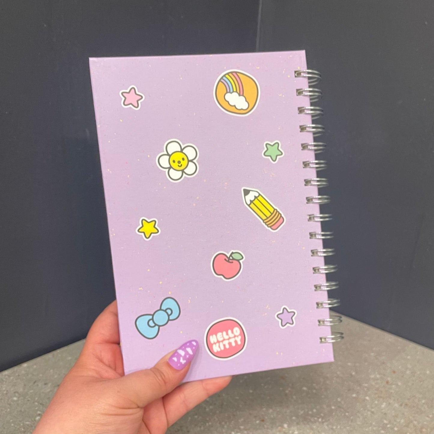 Hello Kitty Science Rules Medium Spiral Notebook | Hardcover Wire-o Bound Journal | 160Lined Pages