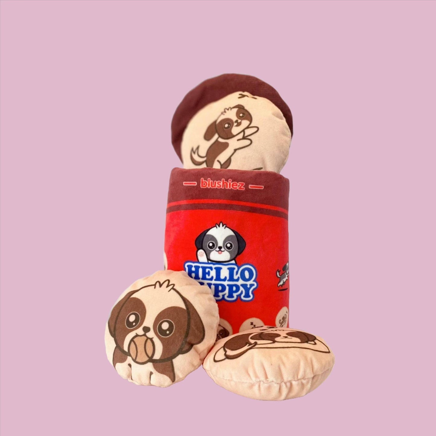 Hello Puppy 4 Piece Dog Toy | Asian Snack Food Theme-Blushiez-The Bullish Store