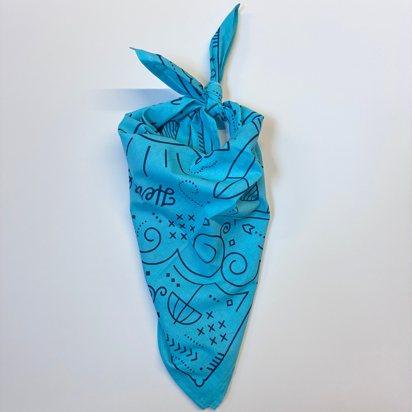 Here Comes the Sun California Bandana | Cotton Headwrap Scarf | 22'' x 22''