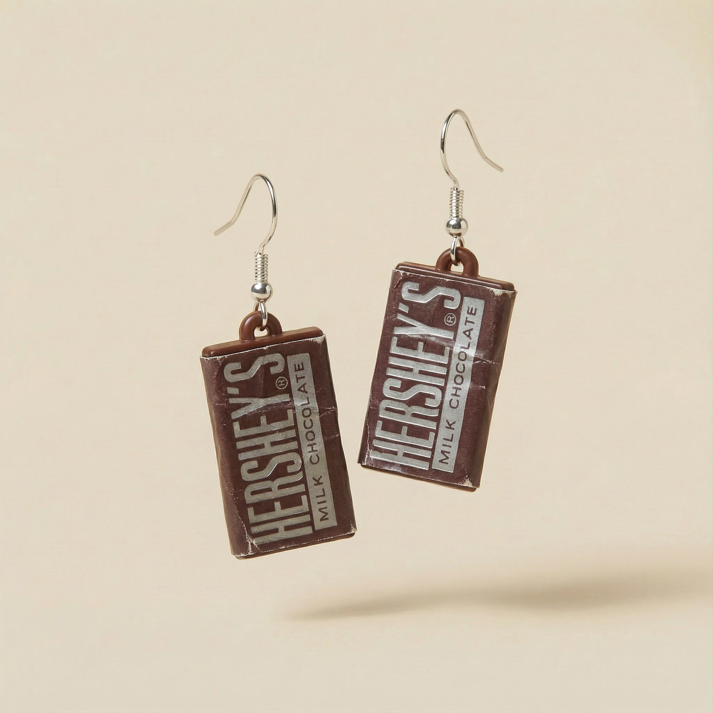 Hershey's Chocolate Bar Earrings | Vintage Upcycled Fashion Jewelry