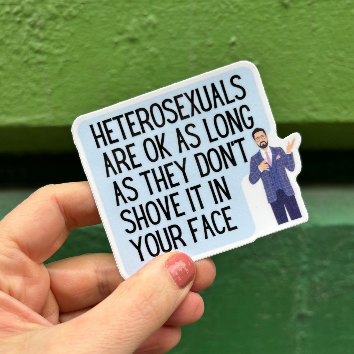 Heterosexuals LGBTQ+ Funny Vinyl Die Cut Sticker-GetBullish-The Bullish Store