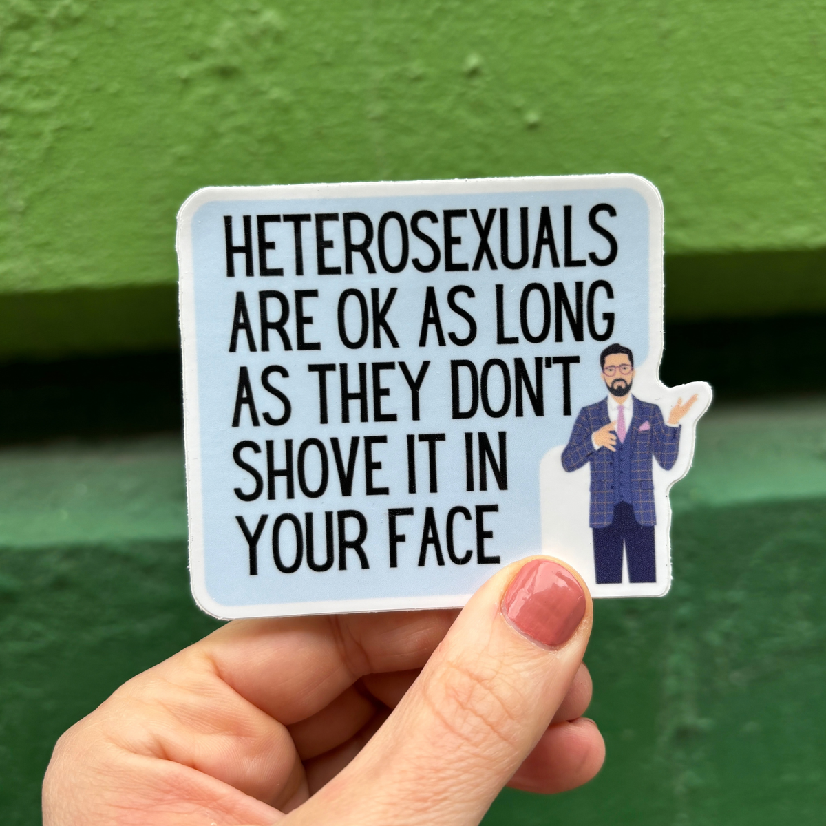 Heterosexuals LGBTQ+ Funny Vinyl Die Cut Sticker-GetBullish-The Bullish Store