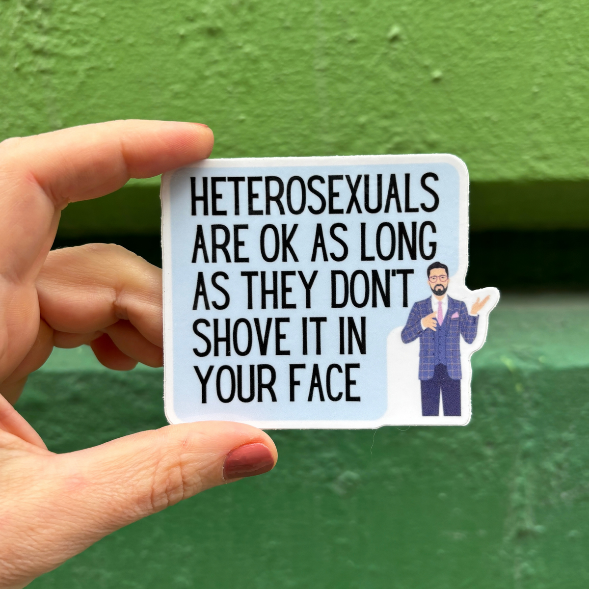 Heterosexuals LGBTQ+ Funny Vinyl Die Cut Sticker-GetBullish-The Bullish Store