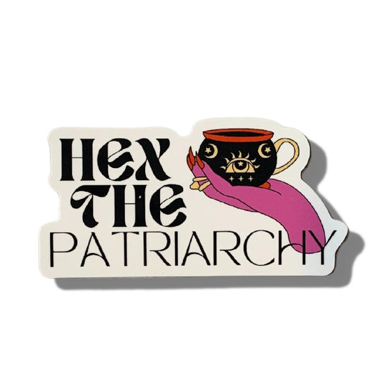 Hex The Patriarchy Feminist Witchy Vinyl Sticker
