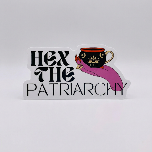 Hex The Patriarchy Feminist Witchy Vinyl Sticker