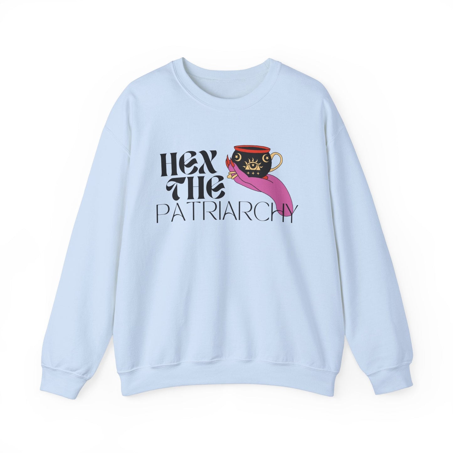 Hex the Patriarchy Unisex Heavy Blend™ Crewneck Sweatshirt