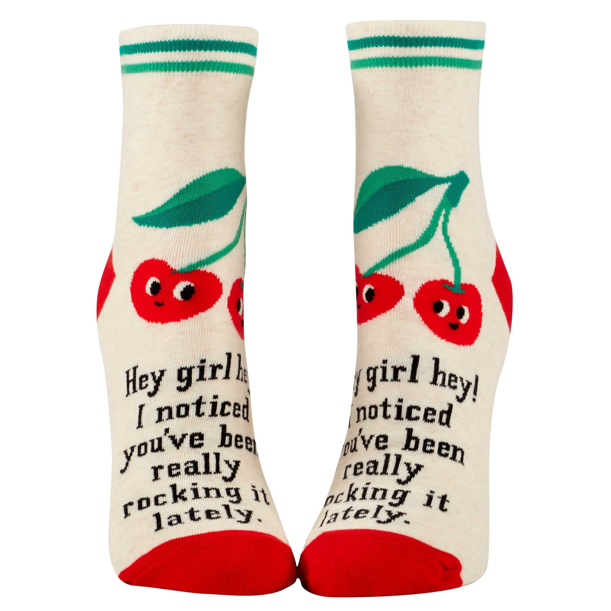 Hey Girl Hey! I Noticed You've Been Really Rocking It Lately Women's Ankle Socks | BlueQ at GetBullish