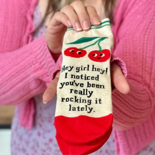 Hey Girl Hey! I Noticed You've Been Really Rocking It Lately Women's Ankle Socks | BlueQ at GetBullish