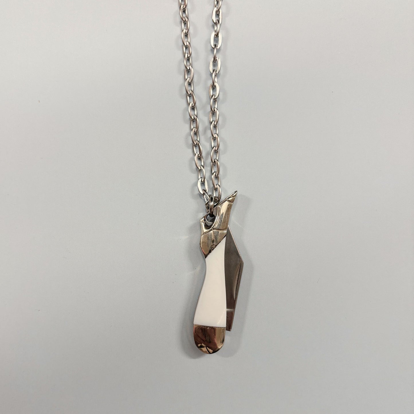 High Heel Switchblade Necklace | Mini Knife Pendant