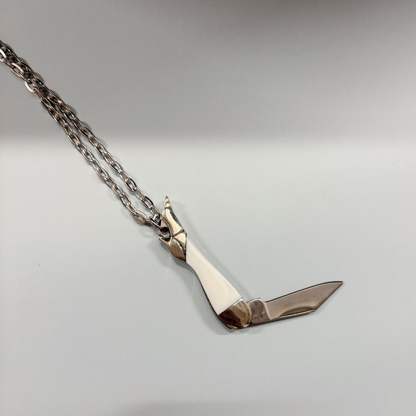 High Heel Switchblade Necklace | Mini Knife Pendant