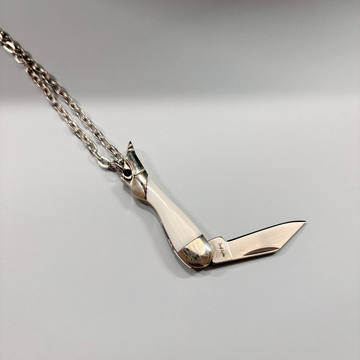 High Heel Switchblade Necklace | Mini Knife Pendant