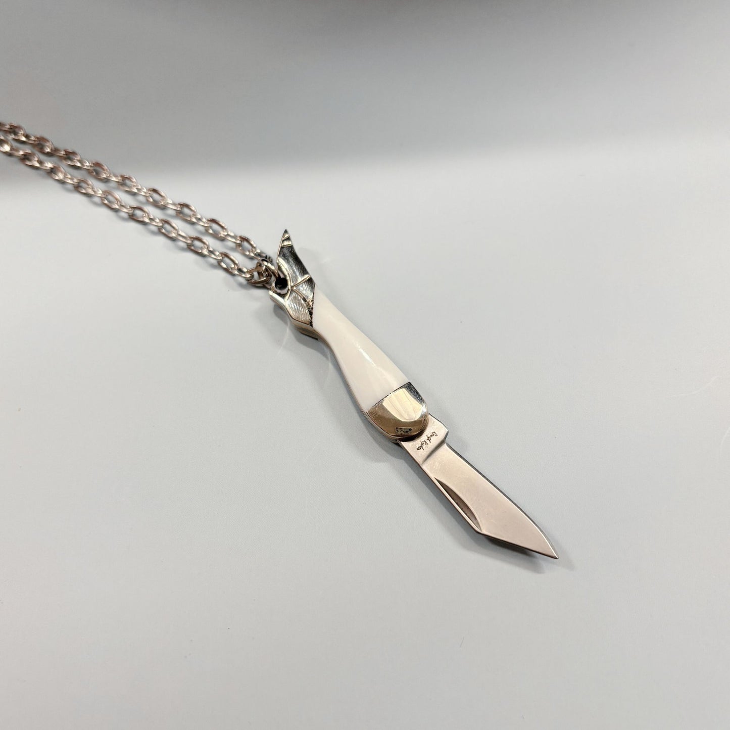 High Heel Switchblade Necklace | Mini Knife Pendant