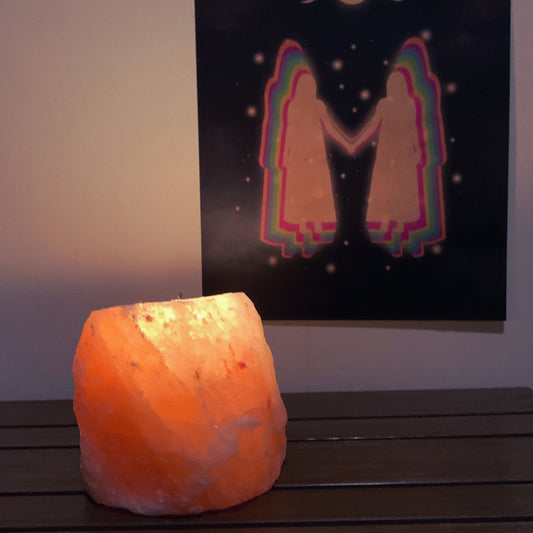 Himalayan Salt Votive Candle Holder | 3.5" Diameter